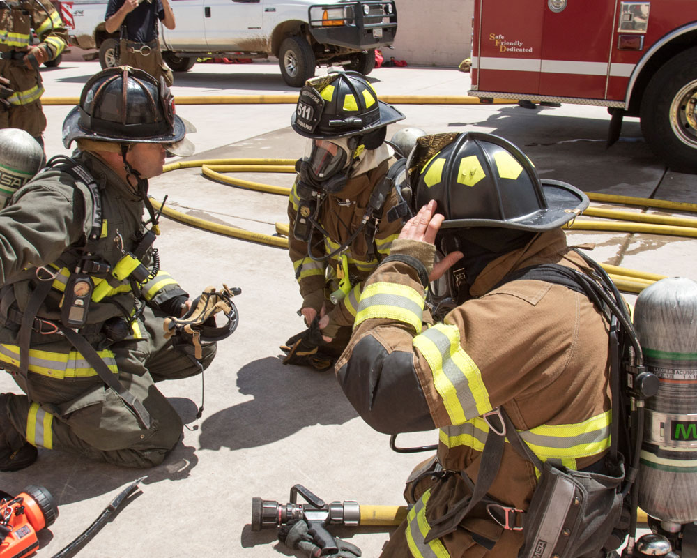 training new firefighters